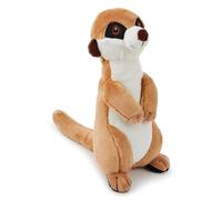 Zappi Co Juguetes de peluche de meerkat de 20 cm, animal suave y realista, detallado y realista, divertido para jugar y exhibir, presentado en TikTok (20 cm de longitud)