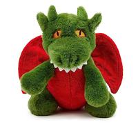 Zappi Co Peluche 100% Reciclado de dragón Verde (21cm de Alto) Suave, Mullido, ecológico, colección de Animales para recién Nacidos Primer Hijo