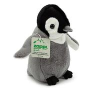 Zappi Co Peluche 100% Reciclado de Polluelo de pingüino (22cm de Ancho) Suave, Mullido, ecológico, colección de Animales para recién Nacidos Primer Hijo