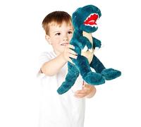 Zappi Co Peluche 100% Reciclado de T-Rex (28cm de Largo) Suave, Mullido, ecológico, colección de Animales para recién Nacidos Primer Hijo