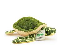 Zappi Co Peluche 100% Reciclado de Tortuga Marina (33cm de Ancho) Suave, Mullido, ecológico, colección de Animales para recién Nacidos Primer Hijo