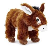 Zappi Co Peluche de Burro 100% Reciclado (21cm de Largo) Colección de Animales Suaves, acogedores y ecológicos para el Primer niño recién Nacido