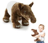 Zappi Co Peluche de Tapir (35cm) - Exótico, Suave Animal Relleno, Ecológico, Jóvenes Aficionados a la Fauna Salvaje, 100% Reciclado