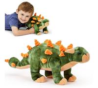 Zappi Co Peluche suave y relleno para niños Ankylosaurus (51 cm de largo) Colección de animales de safari Oso de peluche recién nacido primer hijo