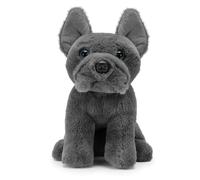 Zappi Co Pierre el Bulldog Francés de Peluche (22 cm) - Pequeño Frenchie - Suave y abrazable, Reciclado - Compañero Compacto y Leal