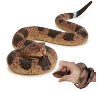 Zappi Co Serpiente de juguete de aspecto auténtico - Goma flexible para Halloween, diversión educativa y bromas aterradoras