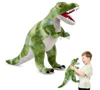 Zappi Co T-Rex (Verde) Peluche para niños (Altura de 48-50 cm) Colección de Animales de Safari Oso de Peluche Primer Hijo recién Nacido