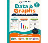 Zappling Grade 2 Math: Data & Graphs: A Grade 2 Math Workbook - Tally charts, picture graphs, bar graphs, and line plots (read & build) • Ages 7-8 • Common Core Aligned (Zappling Grade 2 Workbook)