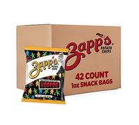 Zapp's New Orleans - Juego de 42 patatas fritas de vudú crujiente sin gluten con sal, vinagre y aromas ahumados a la parrilla