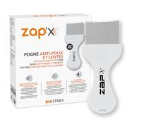 ZAP'X - Peine antipiojos y liendres manual - Ergonómico - Apto para la forma del cráneo - Acero inoxidable