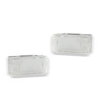ZAPYVET 2 uds, luz for los pies debajo de la puerta, compartimento for equipaje, guantera, lámparas, for Peugeot, 206, 208, 308, 307, 2008, 207 Unidad de luz de matrícula de coche