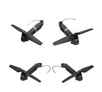 ZAPYVET 4 piezas de repuesto for cuadricóptero RC, brazos de eje con motor, hélice, piezas de repuesto for marco de dron de carreras, accesorios for Eachine, E58 FPV Reemplazo de brazo para dron(Black
