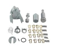 ZAPYVET BARRIL DE CERRADURA PUERTA DEL LADO CONDUCTOR IZQUIERDO, for, X5 E53 2000-2006 con 2 llaves Cilindro de bloqueo del interruptor de encendido del automóvil(BLACK Repair Set)