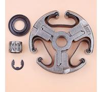 ZAPYVET Conjunto de embrague, arandela rodamiento, Clip E, for JONSERED, 2063 2065 2071 2162 2165 2171, pieza herramienta jardín for motosierra Kit de embrague para cortacésped