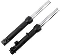 ZAPYVET Conjuntos de amortiguadores Delanteros for Motocicletas Chinas GY6 50 CC, Scooters Taotao ATM, Sistema Freno Tambor Muelle de suspensión Delantera para Scooter(Black/Drum)