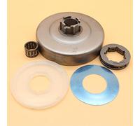 ZAPYVET Cubierta antipolvo del cojinete borde piñón de transmisión tambor embrague cadena, for piezas repuesto motosierra Husqvarna, 61 66 266 268 272 Kit de embrague para cortacésped