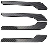 ZAPYVET Cubierta de manija de Puerta Exterior Accesorios Etiqueta Protectora de la Cubierta manija Puerta del Coche, para Tesla Modelo 3 Y 2017-2022(Black Glossy Carbon Fiber)