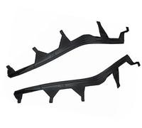 ZAPYVET E46 Faro delantero superior cejas cubierta de párpados tiras pegatina embellecedor tapa ojo, para Bmw, para 325I 2002-2005 63126921859 ajuste de la ceja del faro del coche