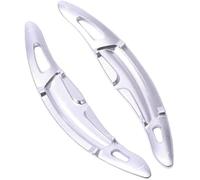 ZAPYVET Embellecedor de paletas de cambio de coche Paleta de cambio volante coche, para Porsche, para Macan 2014-2019 911 718 991 Cayman 918 Gear Extend Shifters Sticker(Silver)