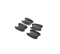 ZAPYVET Etiqueta engomada del ajuste de la cubierta manija puerta coche cromo negro brillante, for, A4 B8 Q5 Q3 Styling Auto Accessories Cubierta de la manija de la puerta del coche(Black bowl)