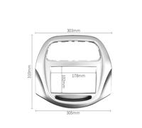 ZAPYVET Fascia de Radio de Coche Doble 2 DIN, for Daewoo, Matiz, Chevrolet, Spark Baic Beat 2018+, Kit de molduras de instalación for Tablero, Bisel de Marco Marco para estéreo de Coche(178x100mm)