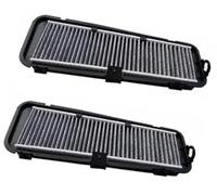 ZAPYVET Filtro de cabina carbón activado aire externo del coche 4Gd819343, para, para A6 C7 2011-2019 1.8T 2.0T, para A7 2015-2019 filtro de climatización del coche(BLACK 2 Pack B Style)