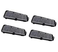 ZAPYVET Filtro de cabina carbón activado aire externo del coche 4Gd819343, para, para A6 C7 2011-2019 1.8T 2.0T, para A7 2015-2019 filtro de climatización del coche(BLACK 4 Pack B Style)