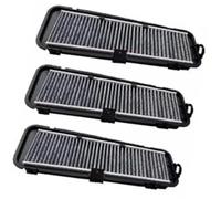 ZAPYVET Filtro de cabina carbón activado aire externo del coche 4Gd819343, para, para A6 C7 2011-2019 1.8T 2.0T, para A7 2015-2019 filtro de climatización del coche(BLACK 3 Pack B Style)