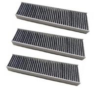 ZAPYVET Filtro de cabina carbón activado aire externo del coche 4Gd819343, para, para A6 C7 2011-2019 1.8T 2.0T, para A7 2015-2019 filtro de climatización del coche(BLACK 3 Pack a Style)