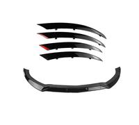 ZAPYVET for, Clase C W205 2015-2018 Sport Gloss Black Spoiler | de parachoques delantero Cubierta de capó de entrada de aire del automóvil Embellecedor divisor de ventilación