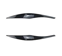 ZAPYVET For, for 3 Series E90 E91 ABS Glossy Car Evil Faro Cejas Párpado Kit de carrocería 316 318 320 325 330 2005-2012 Sedan Touring Película Tintada para Faros(Carbon Look)