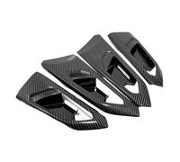 ZAPYVET For t-cross 2019-2022, accesorios interiores, manija de puerta de coche lateral Interior, cubierta de cuenco, embellecedor, 4 unids/set Moldura de manija de puerta de coche(BLACK Carbon Fiber)