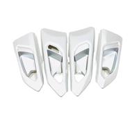 ZAPYVET For t-Cross 2019-2022, Accesorios Interiores, manija de Puerta de Coche Lateral Interior, Cubierta de Cuenco, embellecedor, 4 unids/Set Moldura de manija de Puerta de Coche(Black Silver)