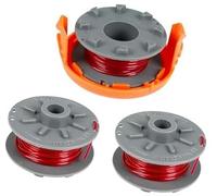 ZAPYVET Hilo de carrete for desbrozadora Gardena 5364-20, 1,6 mm x 6,1 m. Hilo de carrete for desbrozadora Gardena Turbo SmallCut 2401 con funda, for 05328-20 (3 carretes + 1 funda). Carrete para cort