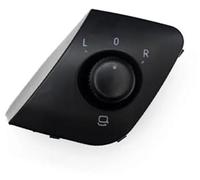 ZAPYVET Interruptor de espejo retrovisor eléctrico, para Seat Ibiza 2008-2017, Negro, Botón pulsador, ON-OFF, Pin Header
