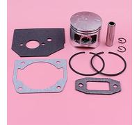 ZAPYVET Kit de anillo de pistón de 45mm, Pin Circlip, motosierra china, 5200, 52cc, cilindro, silenciador, juego de juntas de carburador, repuesto de repuesto Kit de silenciador para motosierra