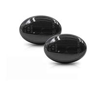 ZAPYVET Lámpara de señal LED ámbar, for Subaru, Impreza Wrx STI, Forester, Liberty 84401SA001 Reemplazo de la luz de posición lateral del automó(Smoked shell)