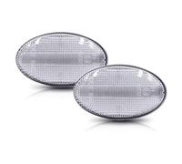 ZAPYVET Lámpara de señal LED ámbar, for Subaru, Impreza Wrx STI, Forester, Liberty 84401SA001 Reemplazo de la luz de posición lateral del automó(Transparent shell)