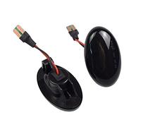 ZAPYVET Luz LED dinámica de señal giro lateral, for Mercedes-Benz, Smart, W450 W168 Citan W415 W639 W447 A Class OEM A6398200021 Reemplazo de la luz de posición lateral del automó(Schwarz)