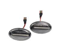 ZAPYVET Luz LED dinámica de señal giro lateral, for Mercedes-Benz, Smart, W450 W168 Citan W415 W639 W447 A Class OEM A6398200021 Reemplazo de la luz de posición lateral del automó(Clear)