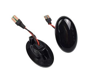 ZAPYVET Luz LED dinámica de señal giro lateral, for Mercedes-Benz, Smart, W450 W168 Citan W415 W639 W447 A Class OEM A6398200021 Reemplazo de la luz de posición lateral del automó(Schwarz)