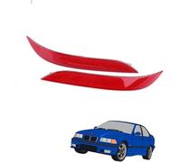 ZAPYVET Panel reflector del parachoques trasero Luz reflectora de parachoques trasero con lente roja, 1 par cubiertas adhesivas izquierda y derecha para coche, para Bmw, para Serie 5