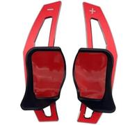 ZAPYVET para VW, para Jetta Mk5 2.0T Sportline 1 par de Pegatinas extensión Paleta Cambio Volante Coche, Accesorios Interiores Paleta de Cambio del Volante del Coche(Rot)