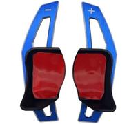 ZAPYVET para VW, para Jetta Mk5 2.0T Sportline 1 par de Pegatinas extensión Paleta Cambio Volante Coche, Accesorios Interiores Paleta de Cambio del Volante del Coche(Blue)
