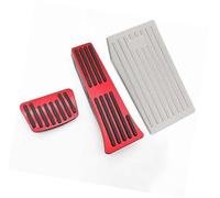 ZAPYVET Pedal Pad, for Hyundai, for Tucson Nx4 2021 2022 2023 2024 Hybrid N Line Car Accelerator Brake Foot Rest Pedals Cover Pads Accessories Pedal interior(BLACK 3piece Sliver Red)