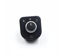 ZAPYVET Perilla de ajuste del interruptor del espejo lateral, for VW, Volkswagen, Jetta, Golf Mk5 Mk6 B6, CC, Passat, EOS, 5ND 959 565 F 5ND959565F Interruptor de espejo lateral
