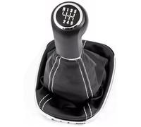 ZAPYVET Perilla de Cambio, para Opel, para Modelos para Corsa D S07 2006-2014 y E X15 con Estructura de Cuero y Plástico Pieza de la perilla de la palanca de cambios