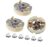 ZAPYVET Portaescobillas de carbón, Portaescobillas de carbón for motor de taladro eléctrico de 3 piezas + Escobillas de carbón de 6 piezas, for RS550/555 Conjunto de portaescobillas