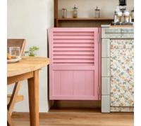 ZAQYCM Puerta Abatible Puertas De Bar Batientes, Puerta De Salón Individual con Poste Y 2 Bisagras para Puerta, Bar, Jardín, Balcón Y Cuarto De Lavado, Interior De Baño(Pink,43x32in(109x80cm))