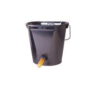 Zar solares Cubo lactancia de plástico para terneros, 8 litros, Negro